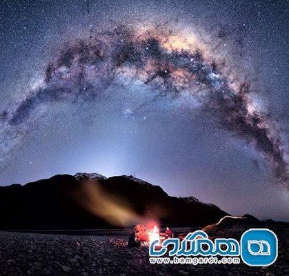 تصاویری زیبا از شب های پر ستاره و باور نکردنی نیوزلند