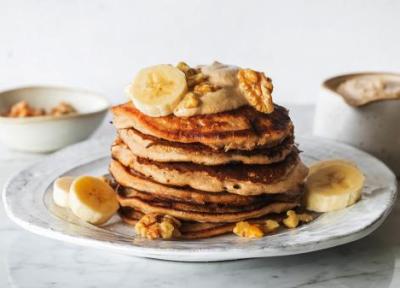 طرز تهیه پنکیک موزی بدون تخم مرغ، ساده و خیلی خوشمزه